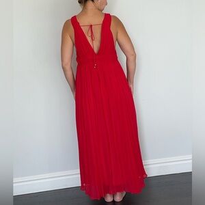 Banana Republic Red Chiffon Dress- Brand New Size Small